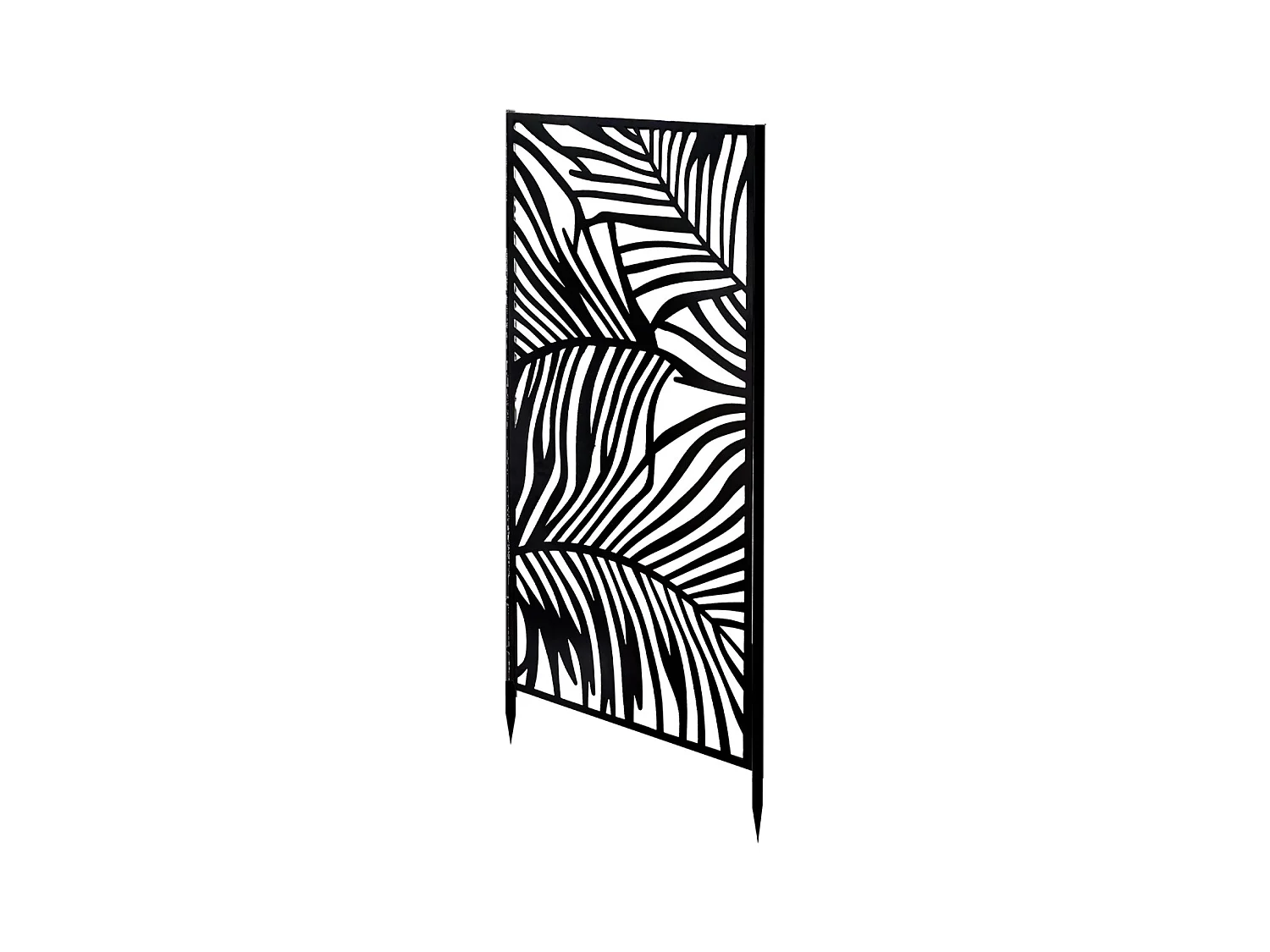 Panneau de clôture métallique décoratif, brise-vue pour terrasse, balcon et jardin - Largeur 45 x hauteur 100 cm