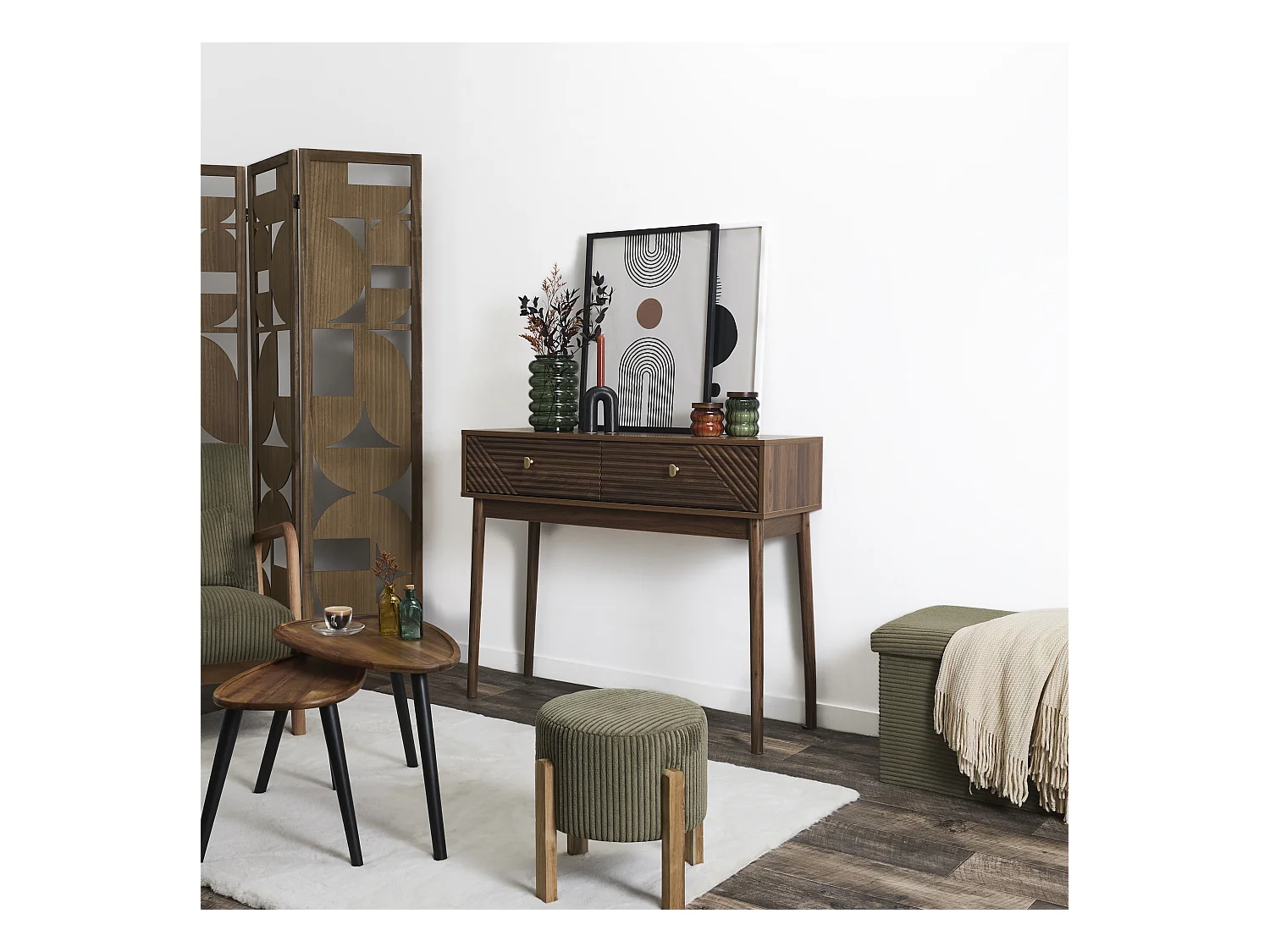 Console Tiffany Marron