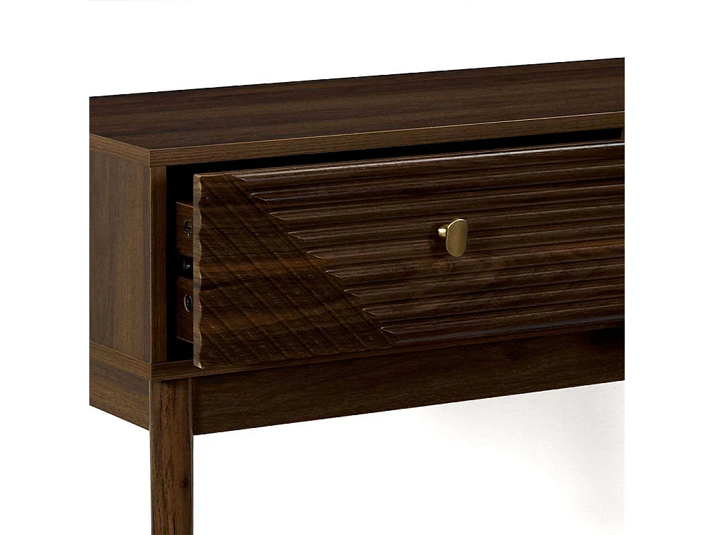 Console 2 Tiroirs "Tiffany" 100cm Marron