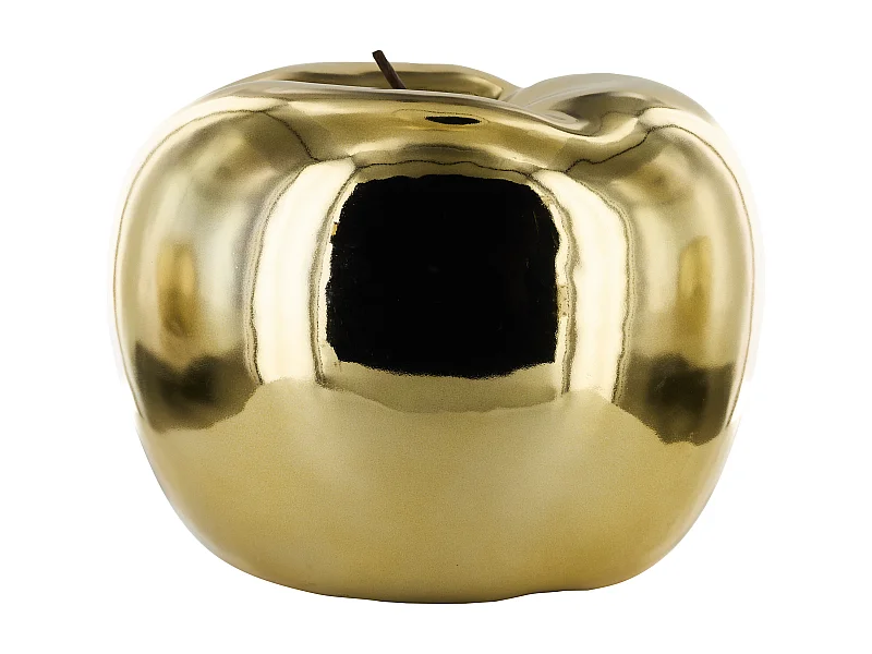 Statue Pomme Dore H27cm Or