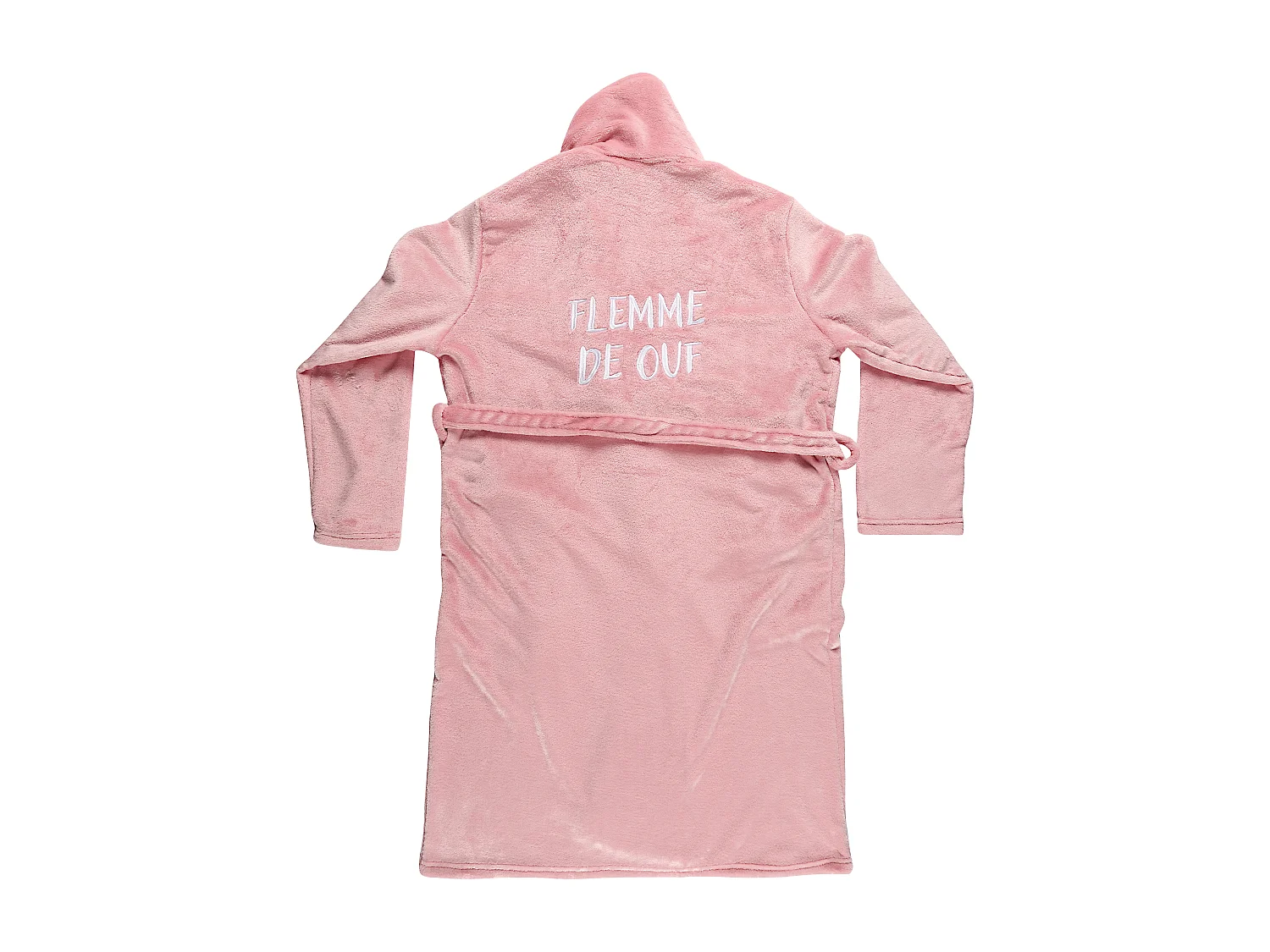 Robe de chambre - THE CONCEPT FACTORY - Sherpa - Ultra douce - Rose et blanc