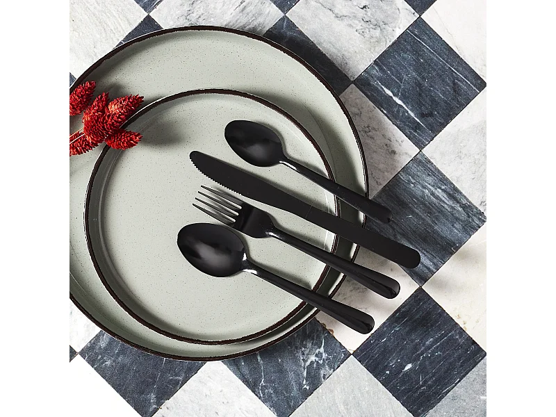Menagere 16pcs Noir Harmony Noir