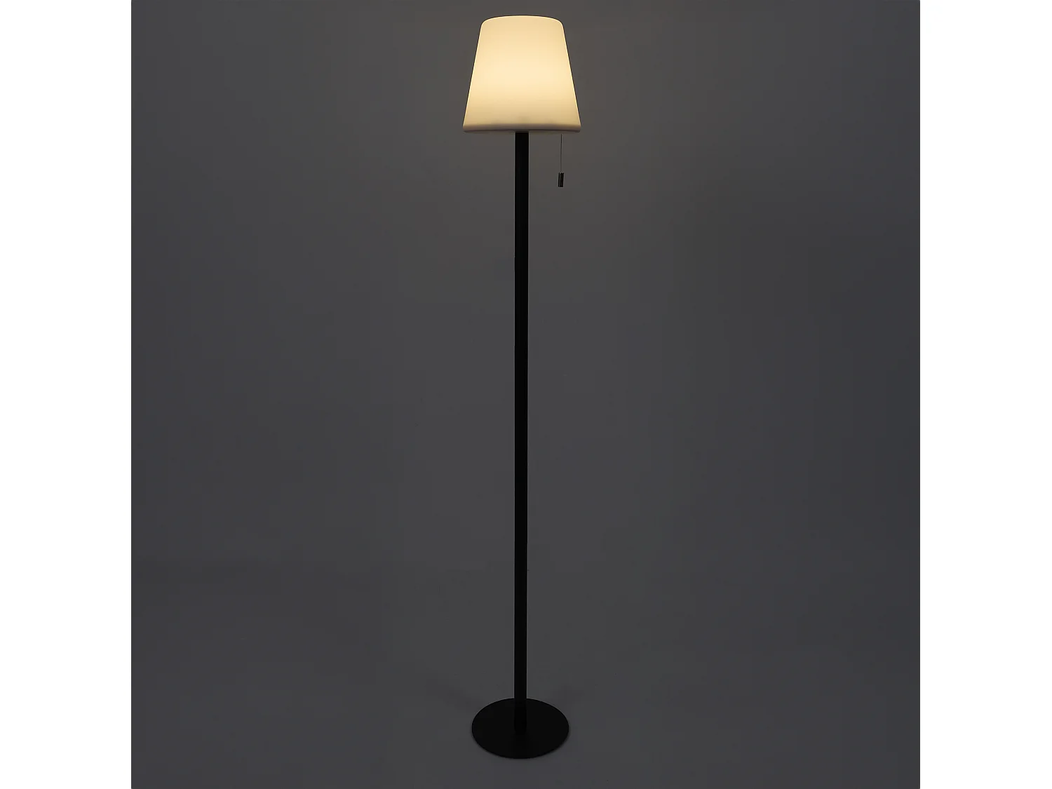 Lampadaire Rechargeable Rgb Ip44 H1m Blanc, Noir