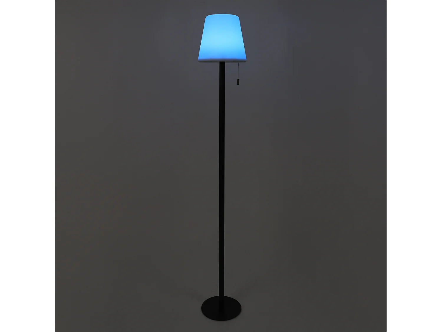 Lampadaire Rechargeable Rgb Ip44 H1m Blanc, Noir