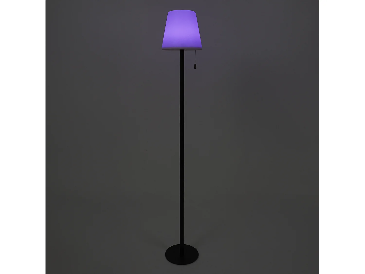 Lampadaire Rechargeable Rgb Ip44 H1m Blanc, Noir