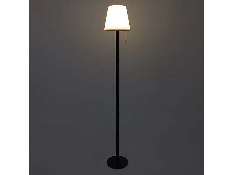 Lampadaire Rechargeable Rgb H1m60 Blanc, Noir