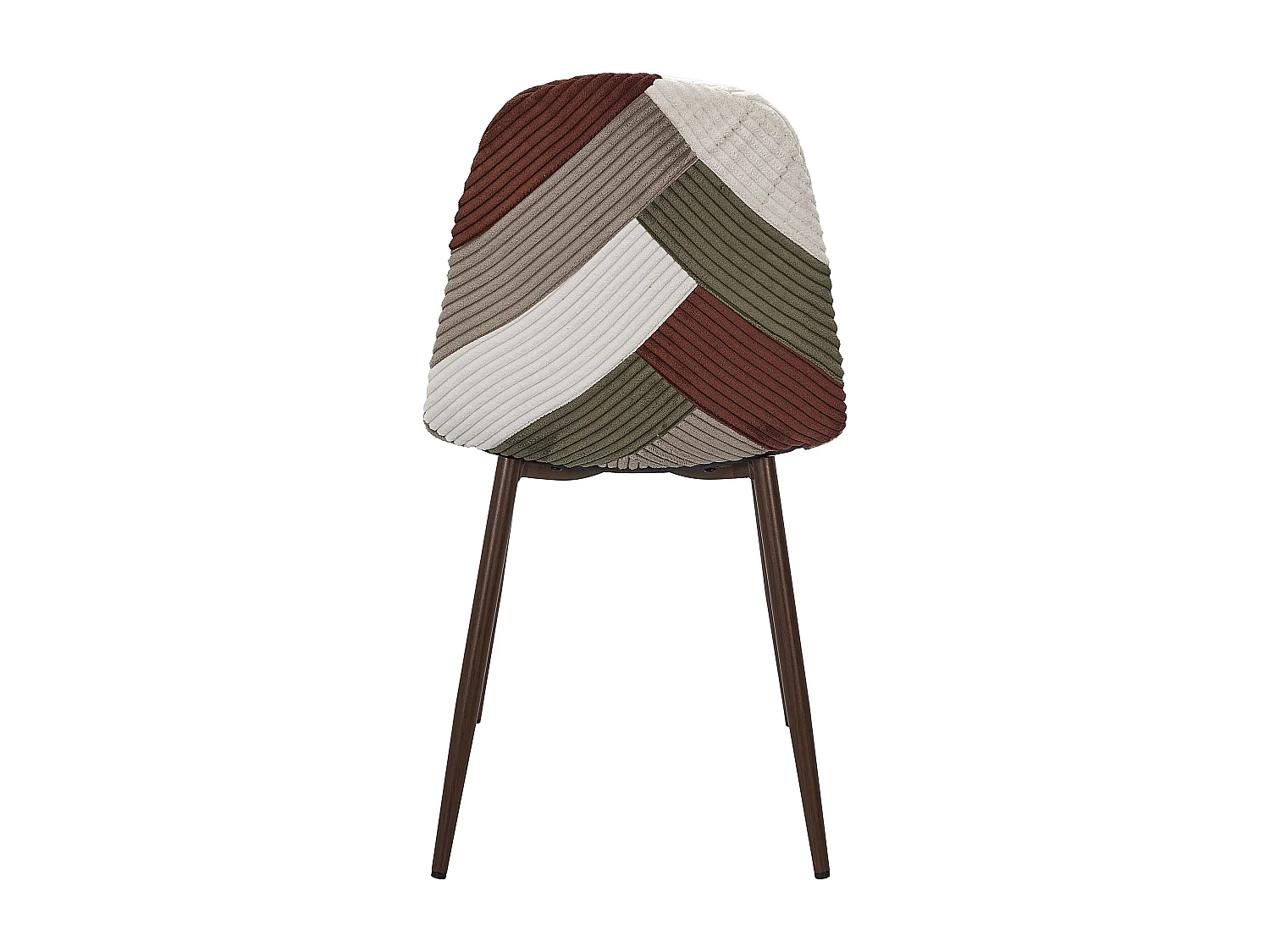 Chaise Patchwork Cotele Scott - Lot De 4 Beige, Gris, Rouge, Vert