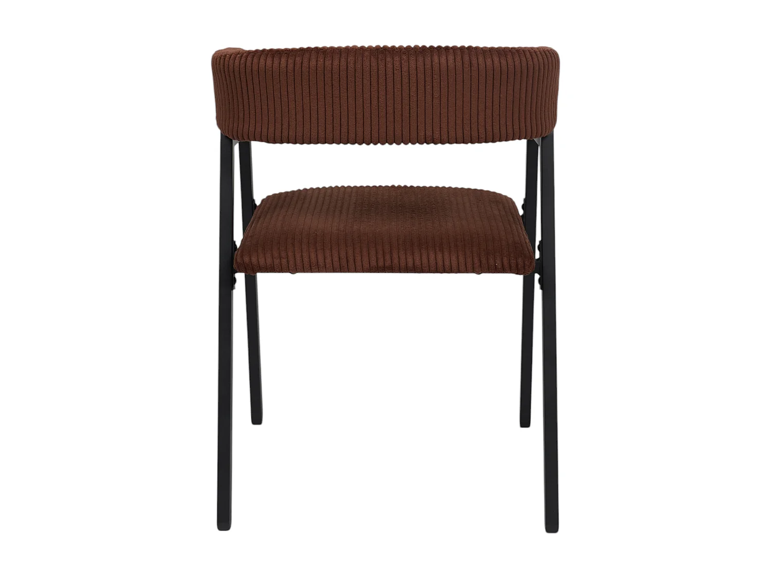 Fauteuil Design Cotele Scott Terracotta - Lot De 2 Rouge, Noir