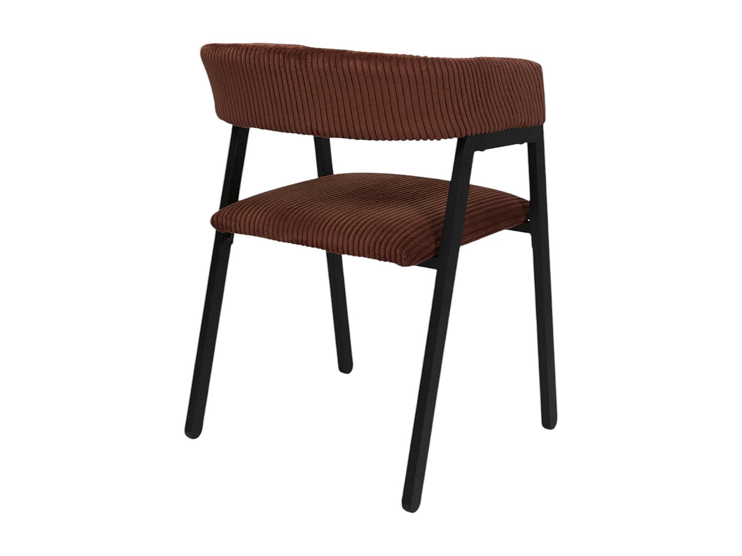 Fauteuil Design Cotele Scott Terracotta - Lot De 2 Rouge, Noir