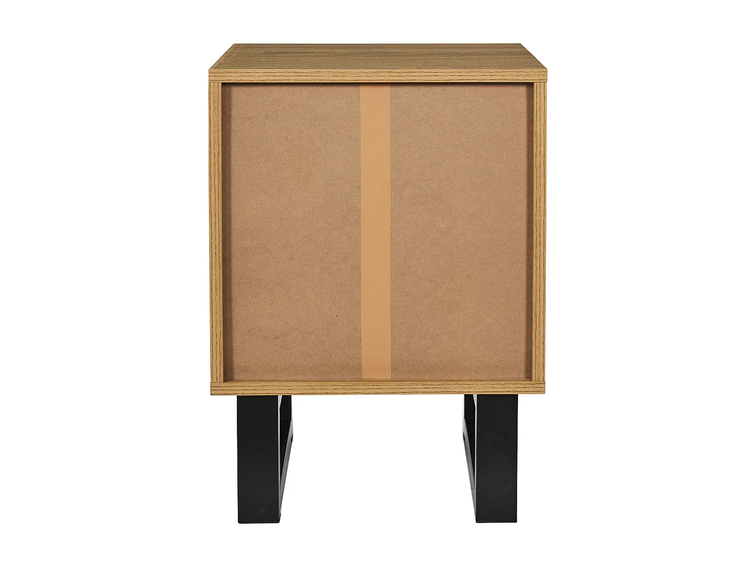 Chevet Calypso 2 Tiroirs Marron, Noir