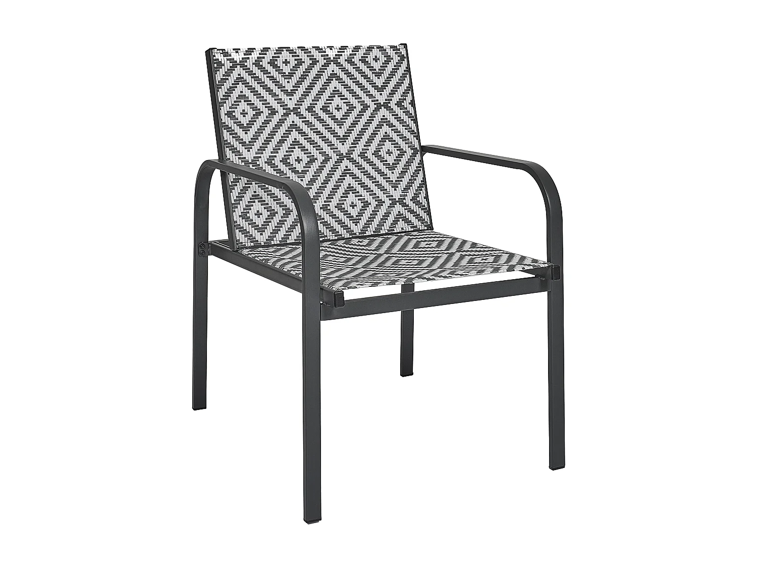 Salon De Jardin Mexico Noir Gris