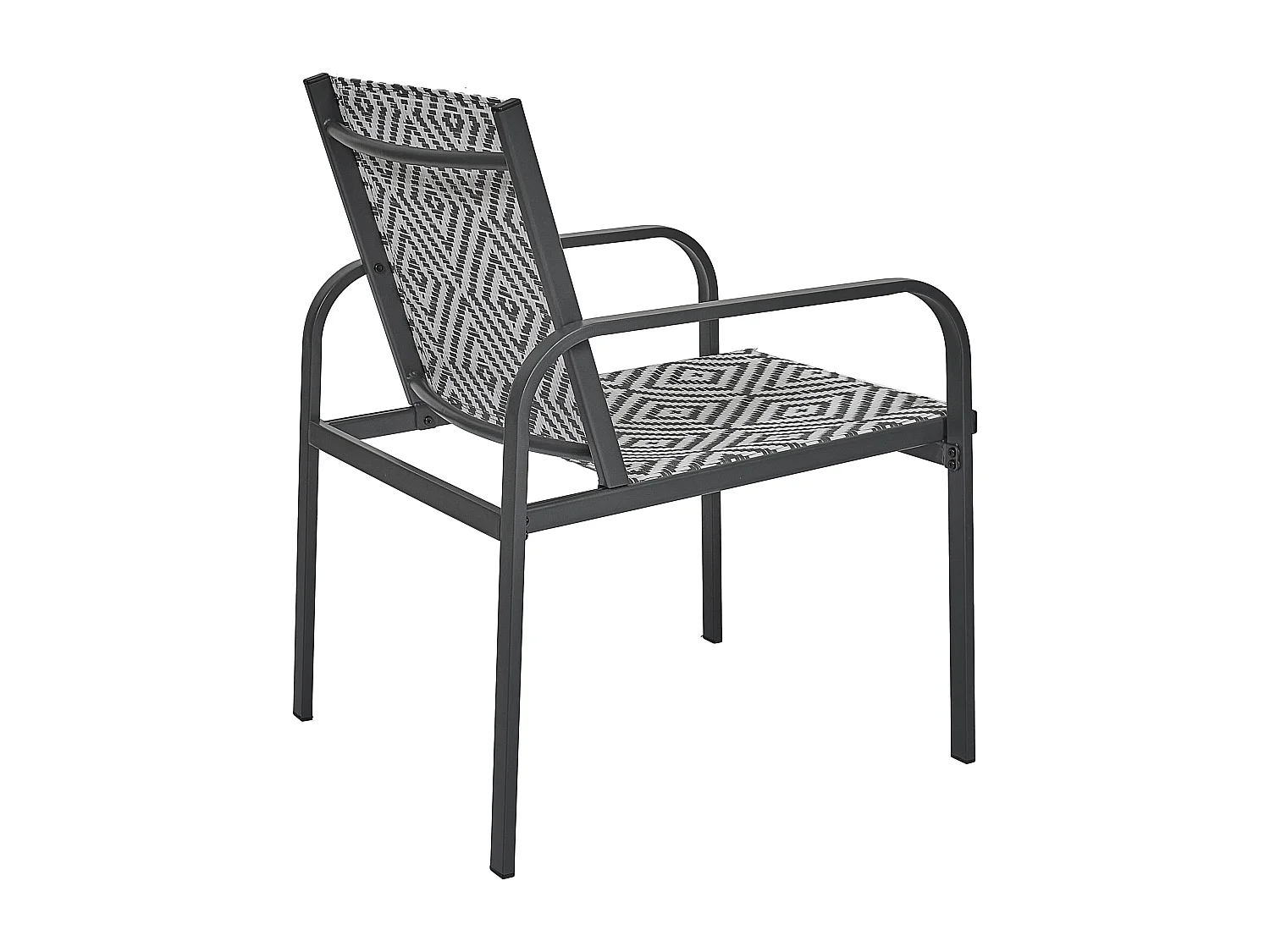 Salon De Jardin Mexico Noir Gris