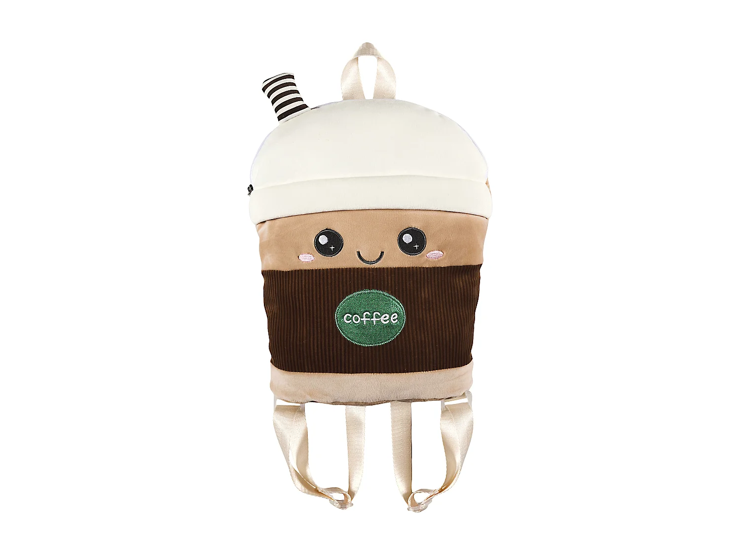Peluche Bubble Tea Sac A Dos Marron Marron