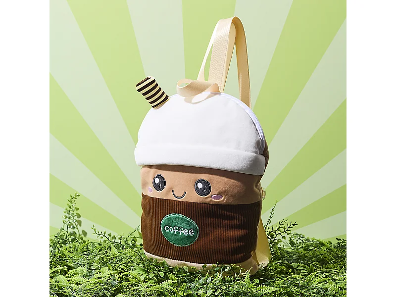 Peluche Bubble Tea Sac A Dos Marron Marron