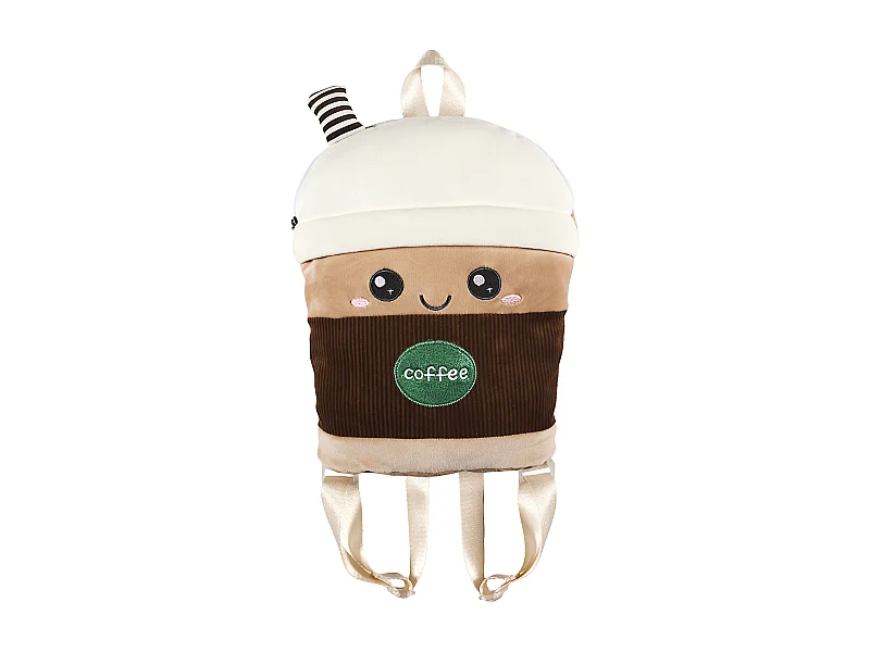 Peluche Bubble Tea Sac A Dos Marron Marron