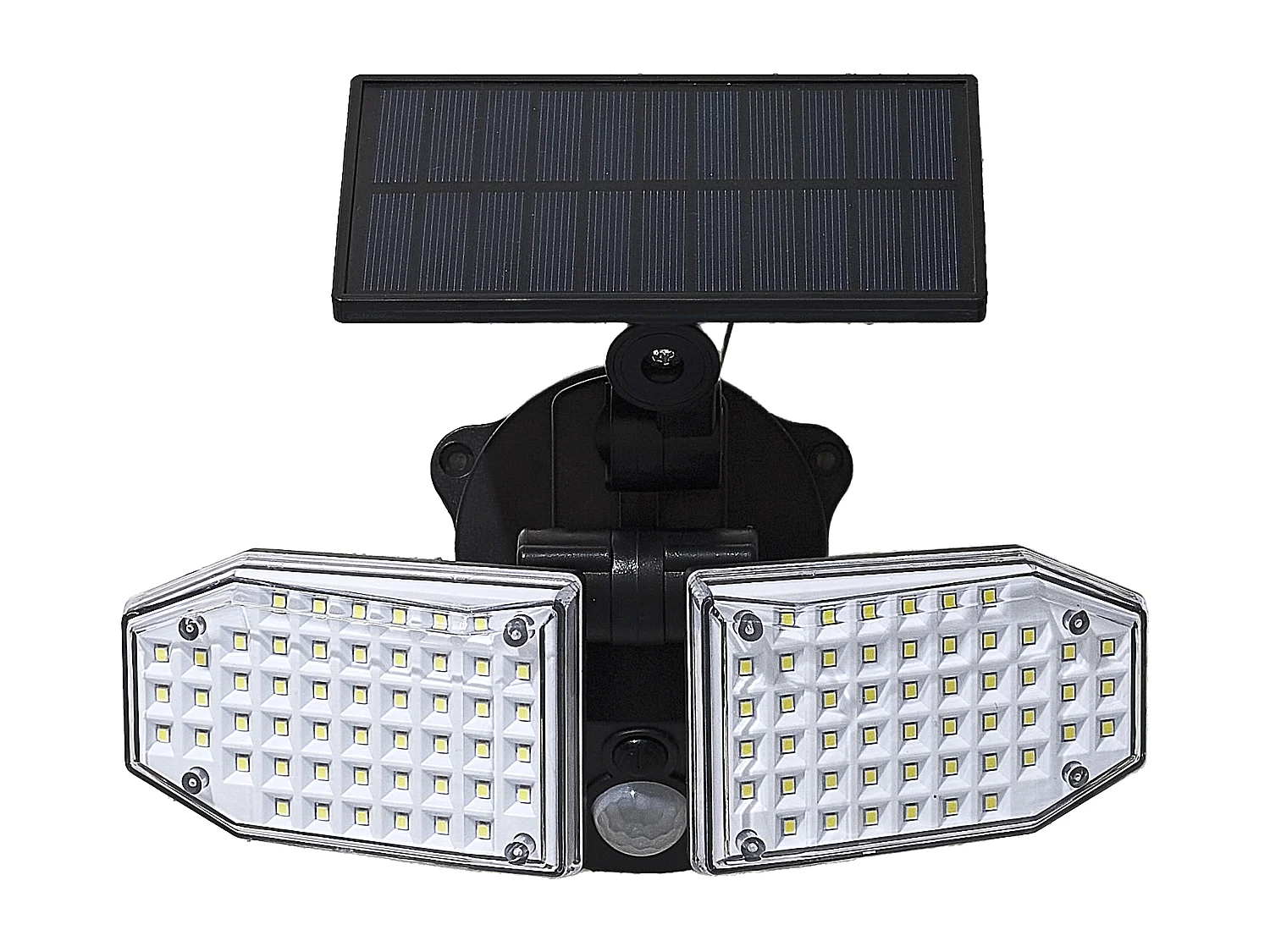 Luminaire Solaire 100leds Cob Orientable Noir