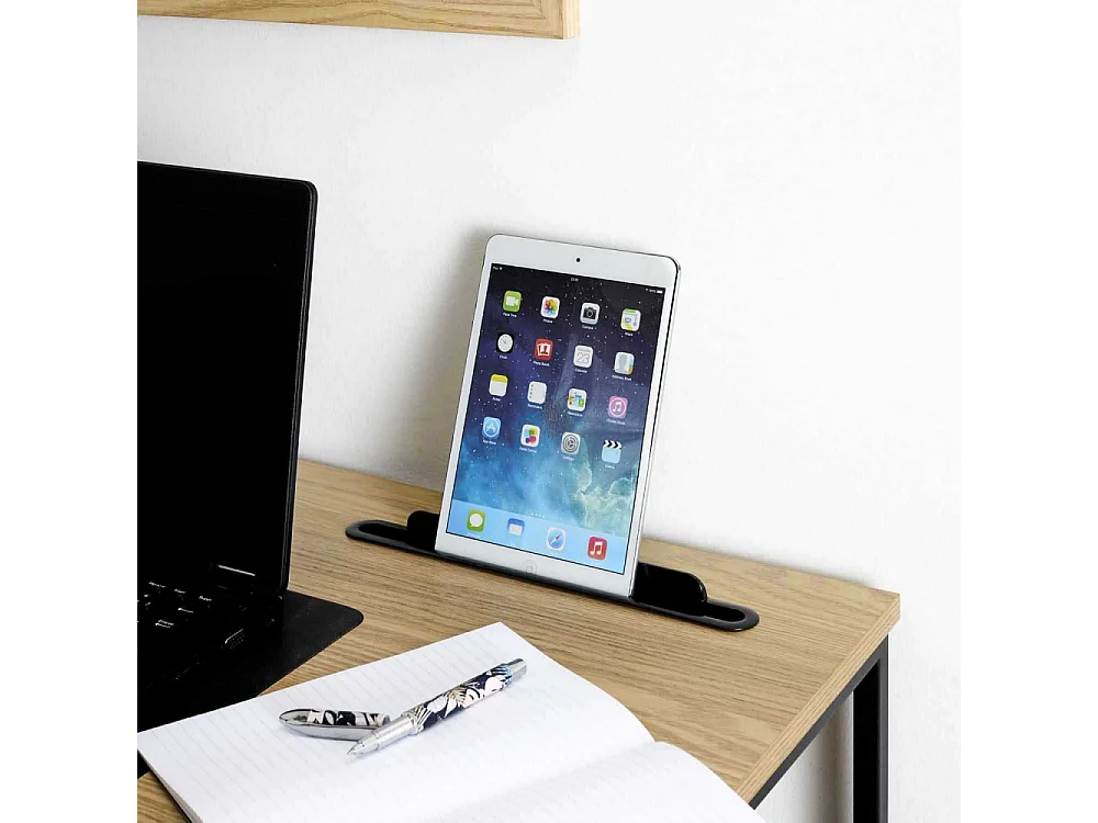 Bureau Link Structure Metal Noir, Marron