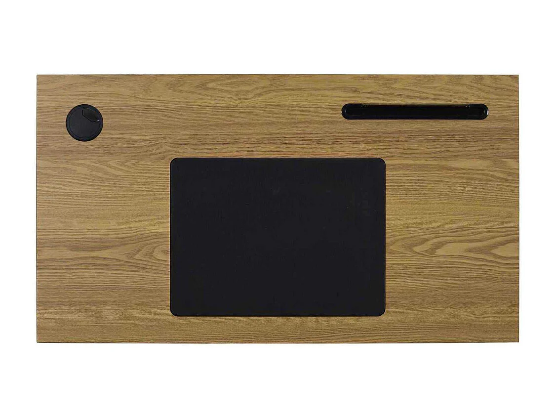 Bureau Link Structure Metal Noir, Marron