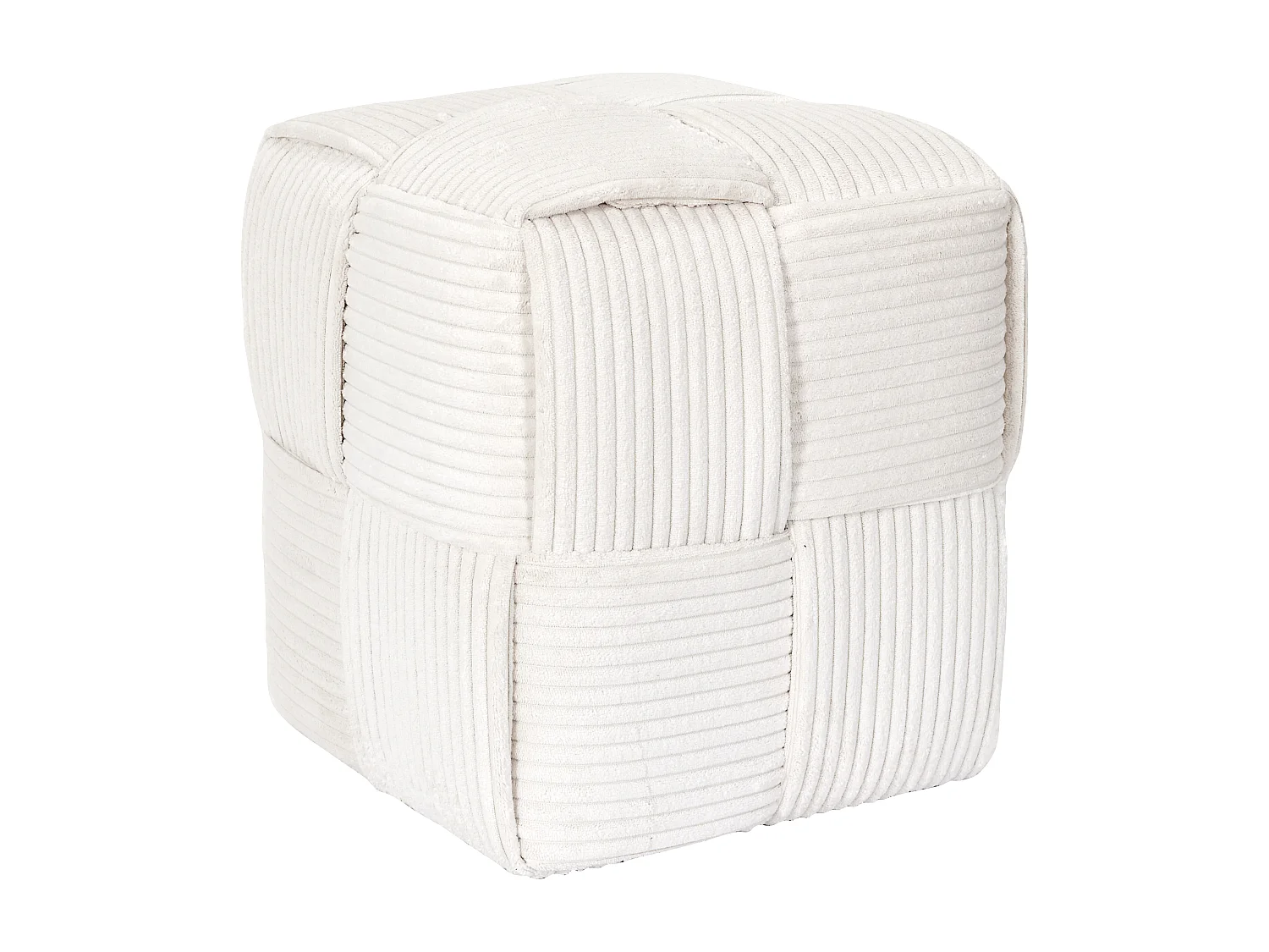 Pouf Cotele Tresse Scott Beige Beige