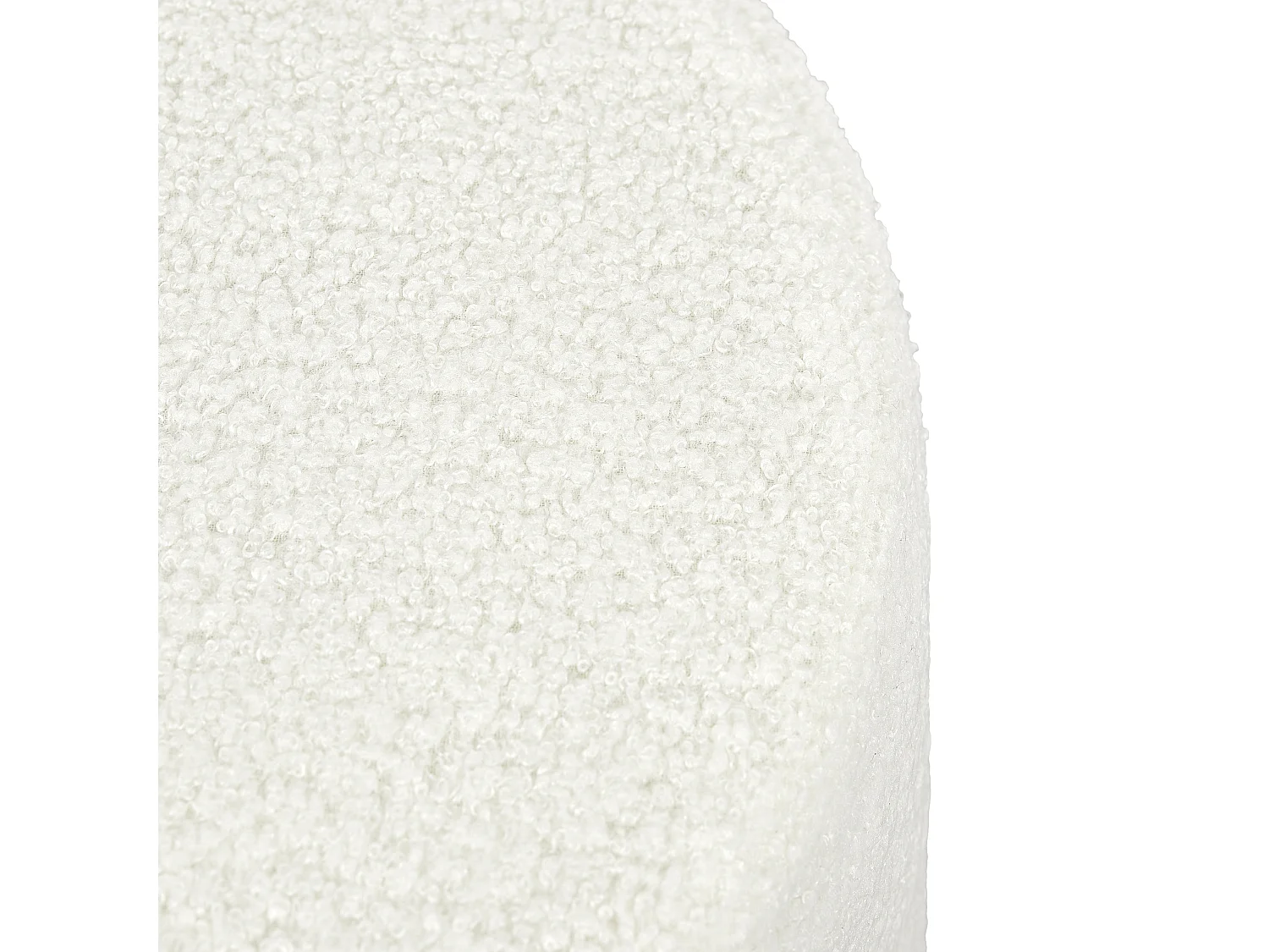 Pouf Bouclette Blanc Blanc