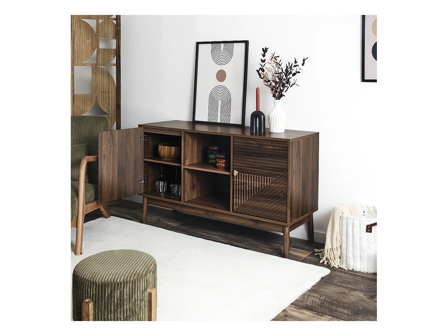 Buffet Tiffany Marron