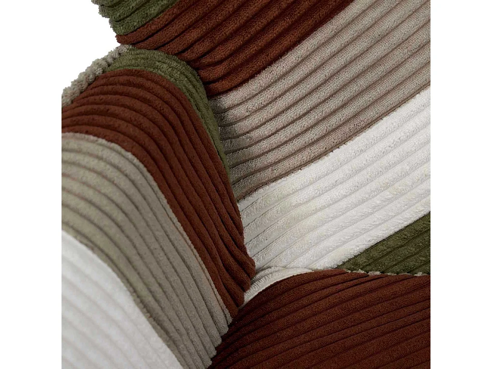 Fauteuil Salon Patchwork Cotele Scott Beige, Gris, Rouge, Vert