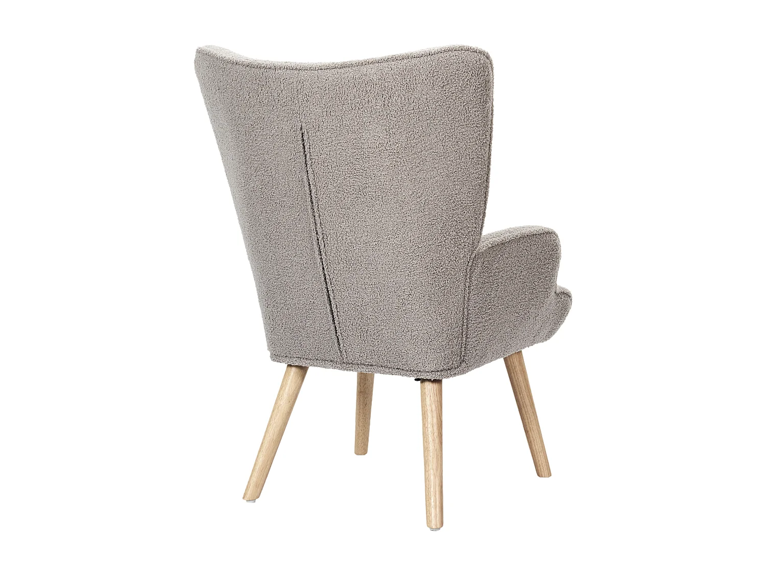 Fauteuil Bouclette Taupe Gris