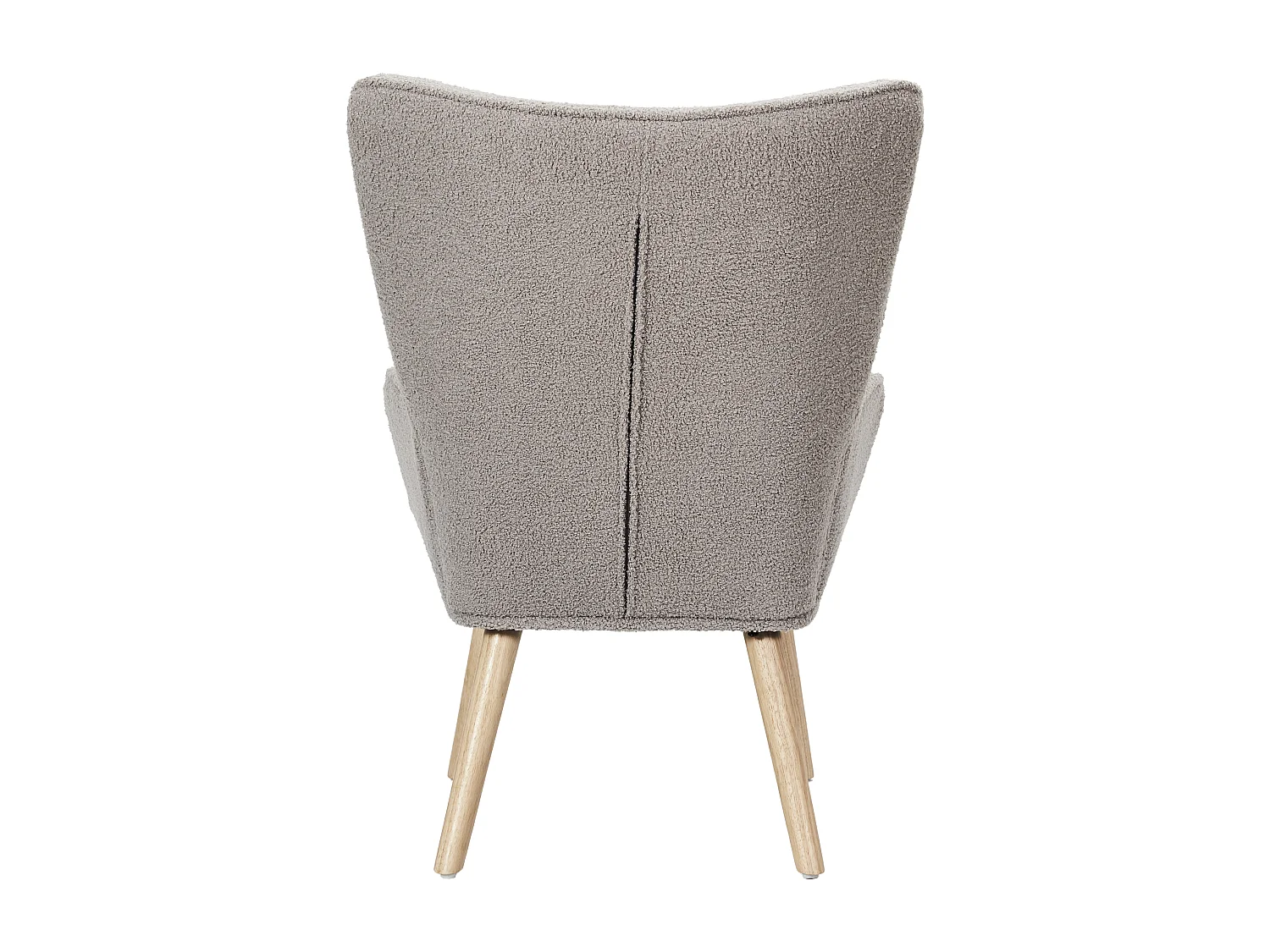 Fauteuil Bouclette Taupe Gris