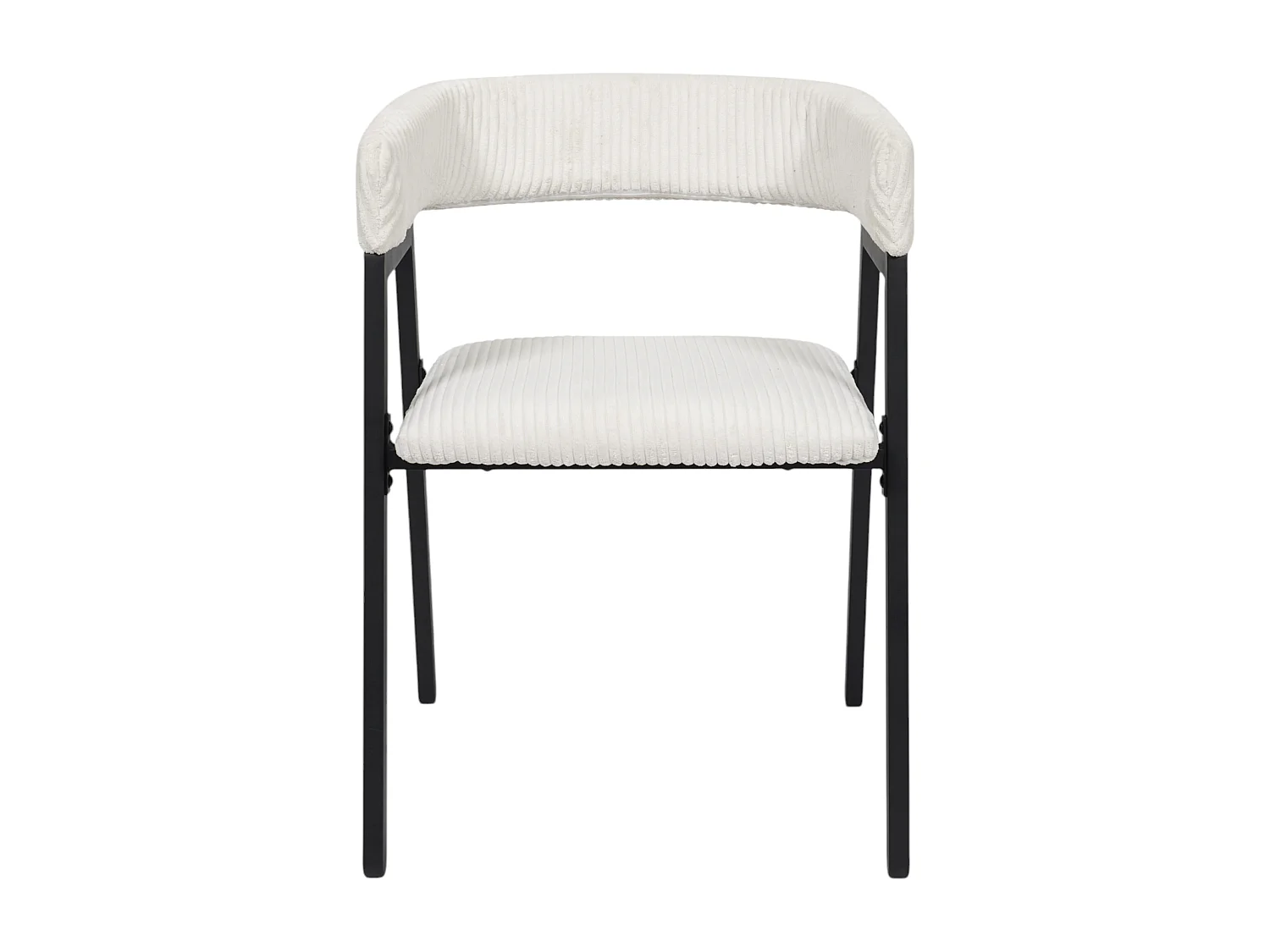 Fauteuil Design Cotele Scott Beige - Lot De 2 Beige, Noir