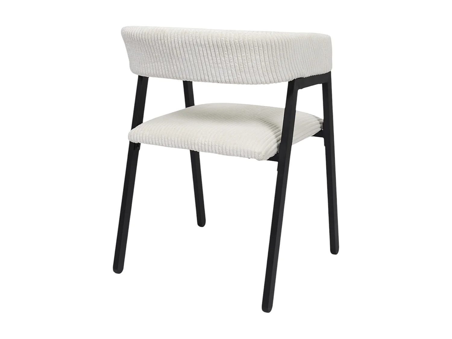 Fauteuil Design Cotele Scott Beige - Lot De 2 Beige, Noir