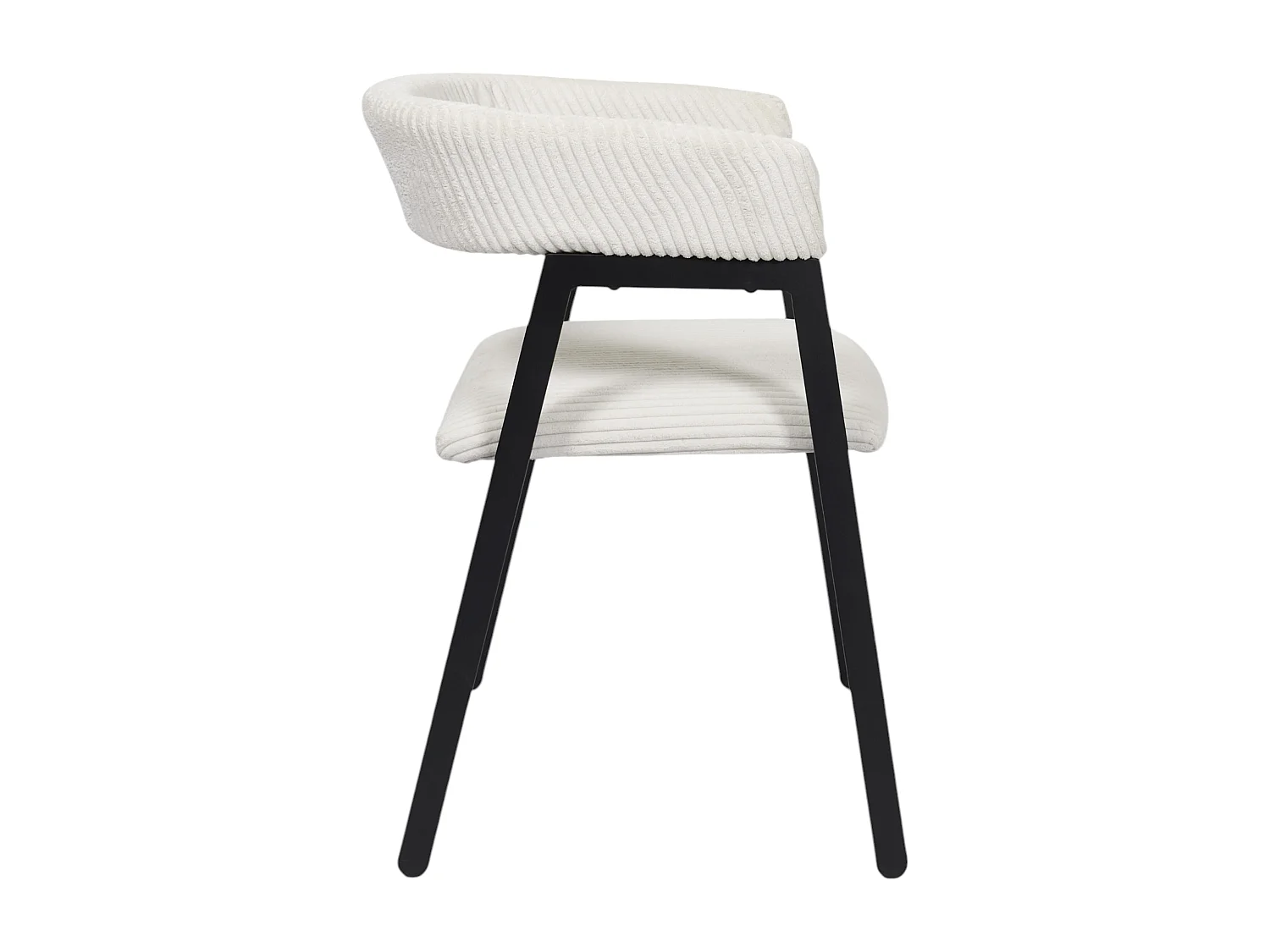 Fauteuil Design Cotele Scott Beige - Lot De 2 Beige, Noir