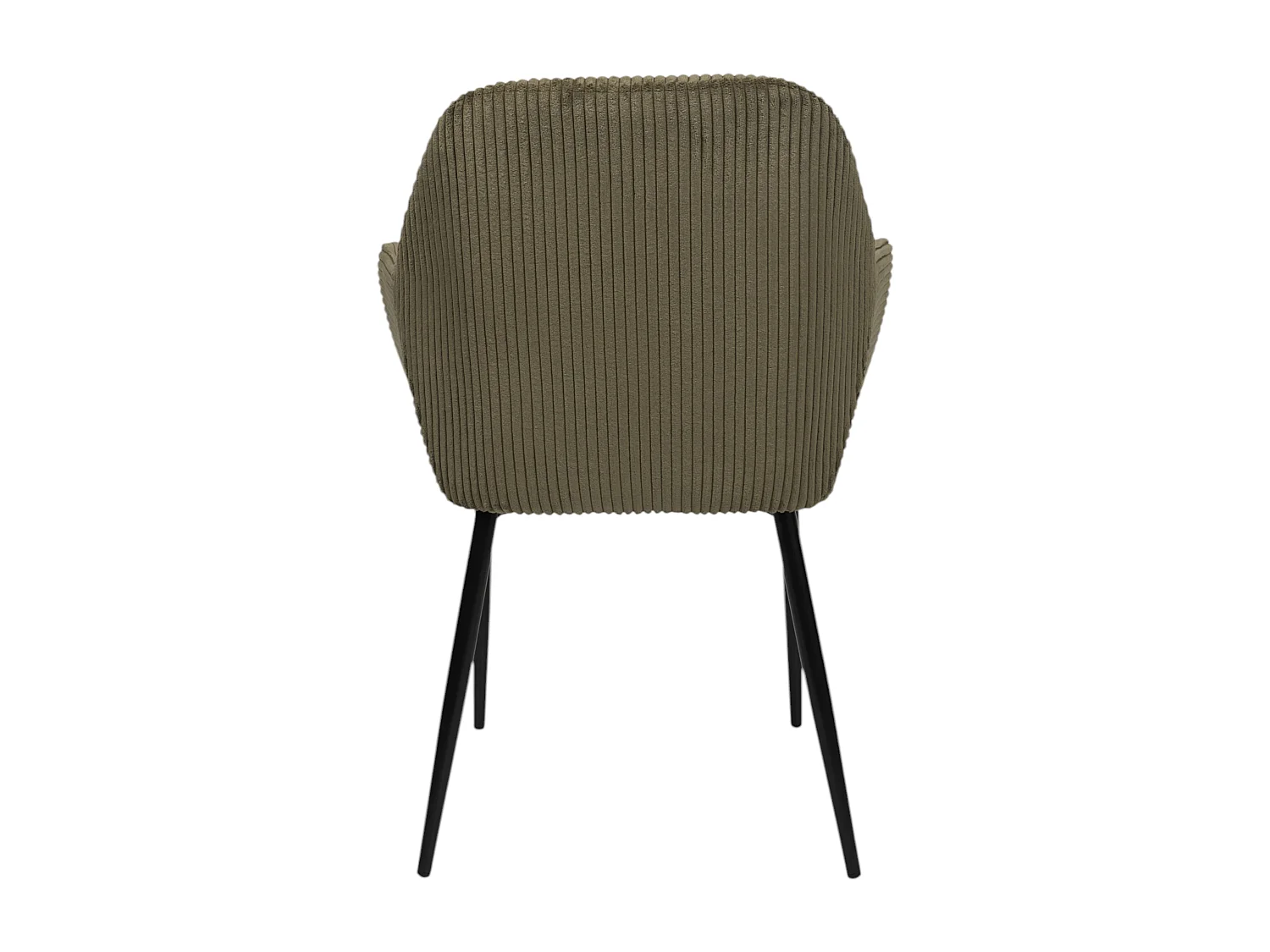 Lot de 2 Fauteuils - HOME DECO FACTORY - Scott - Côtelé - Vert