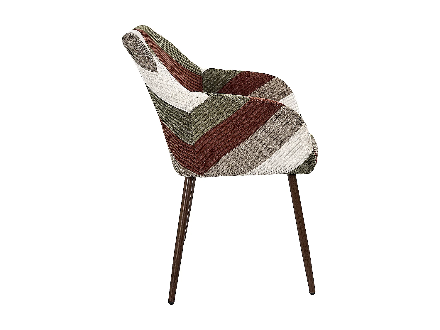 Fauteuil Patchwork Cotele Scott - Lot De 2 Beige, Gris, Rouge, Vert