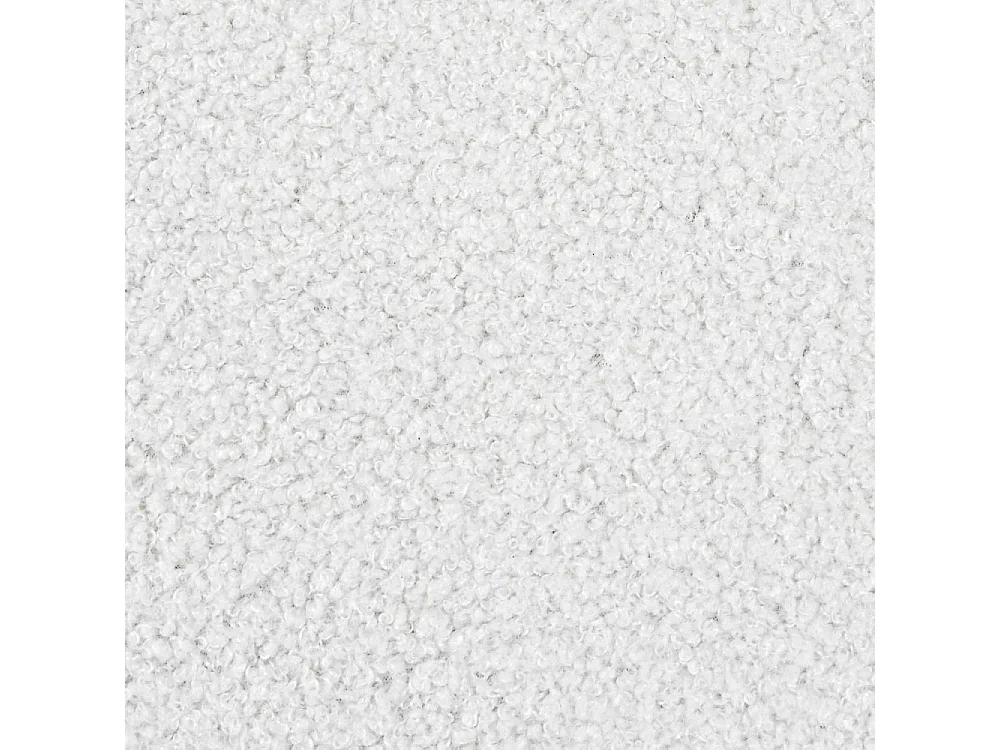 Fauteuil Bouclette Blanc Blanc