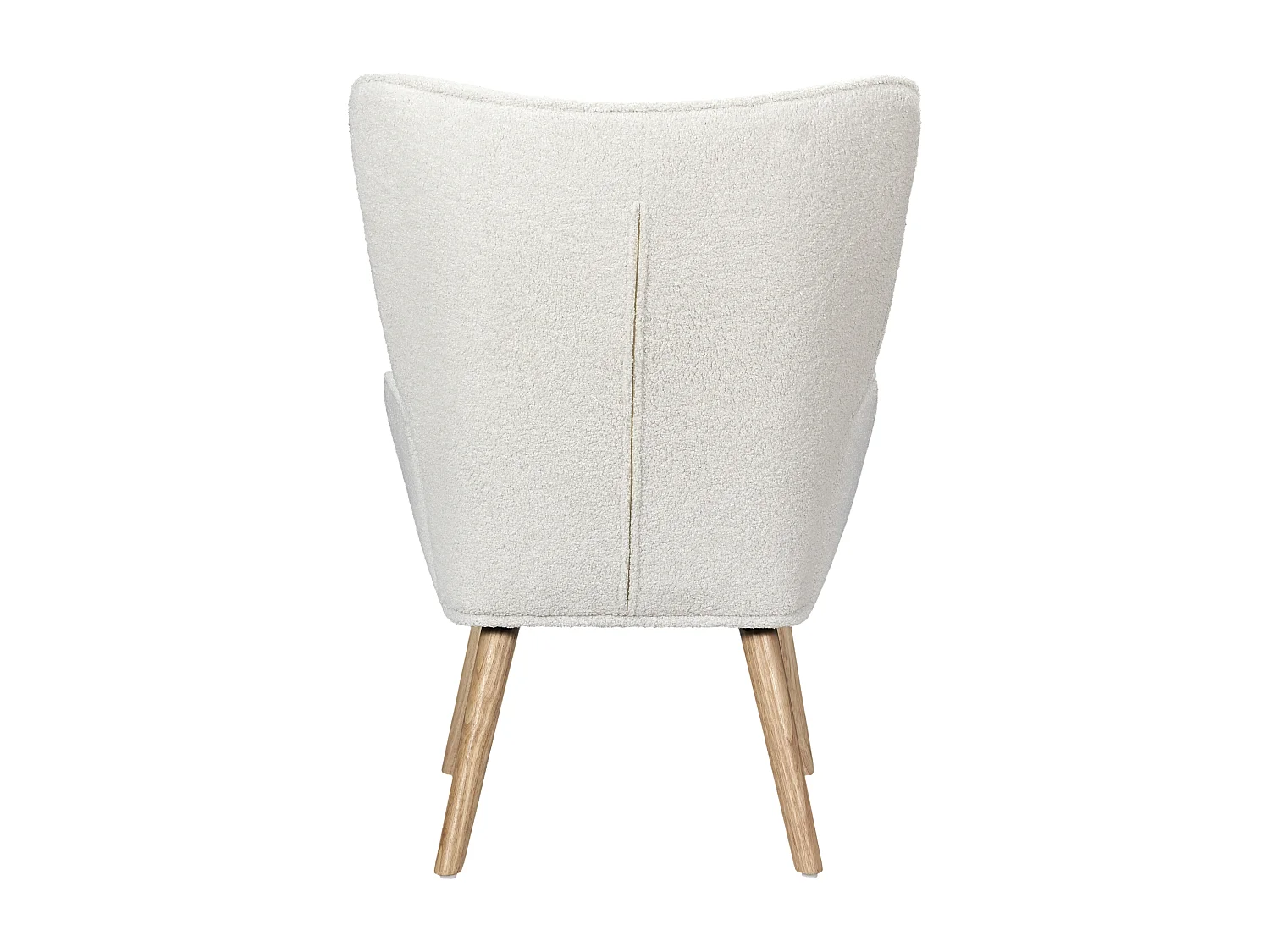 Fauteuil Bouclette Blanc Blanc