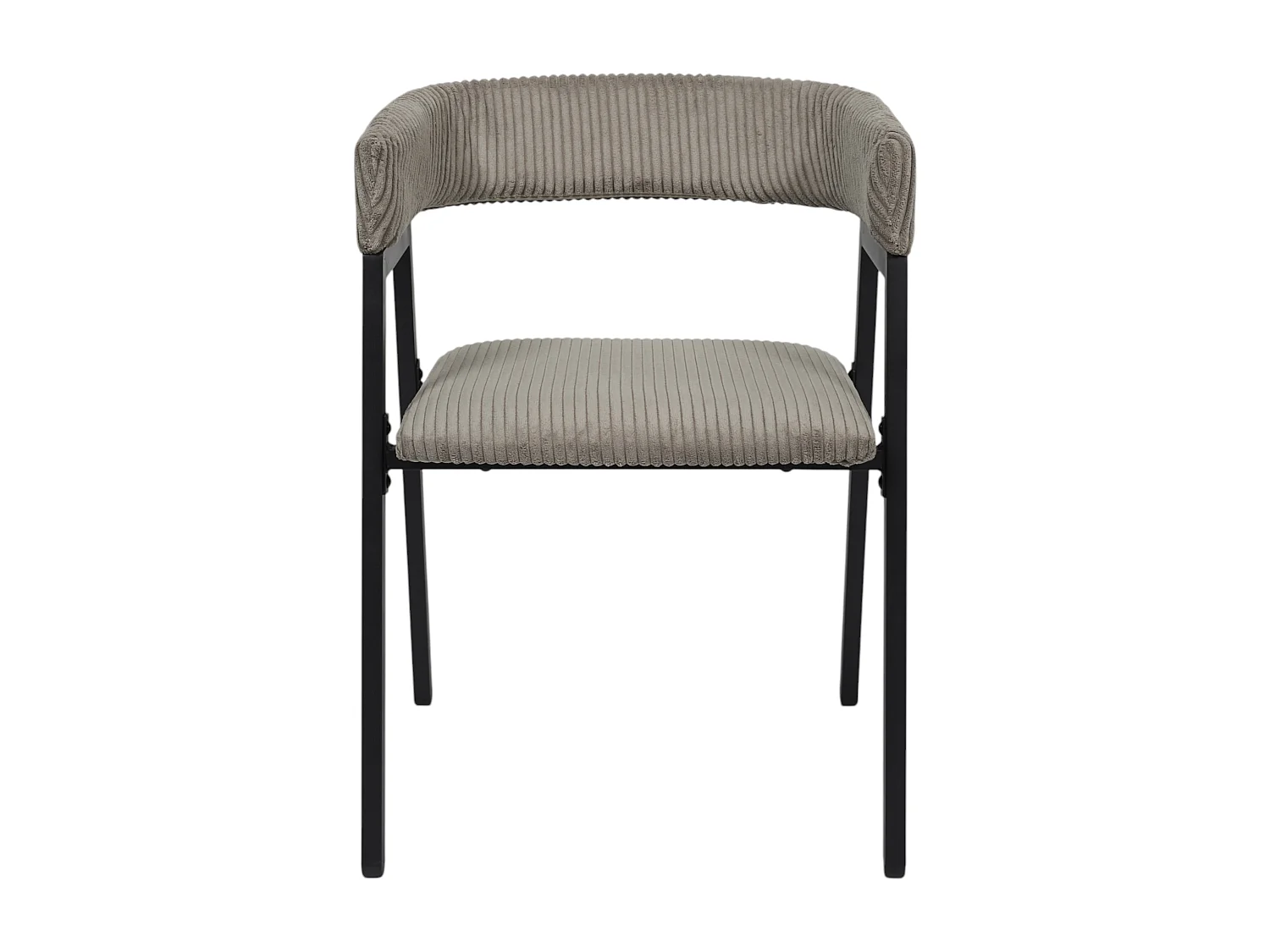 Fauteuil Design Cotele Scott Taupe - Lot De 2 Gris, Noir