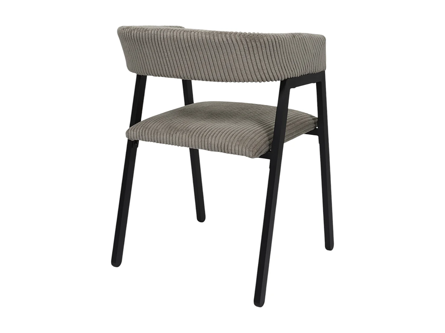 Fauteuil Design Cotele Scott Taupe - Lot De 2 Gris, Noir