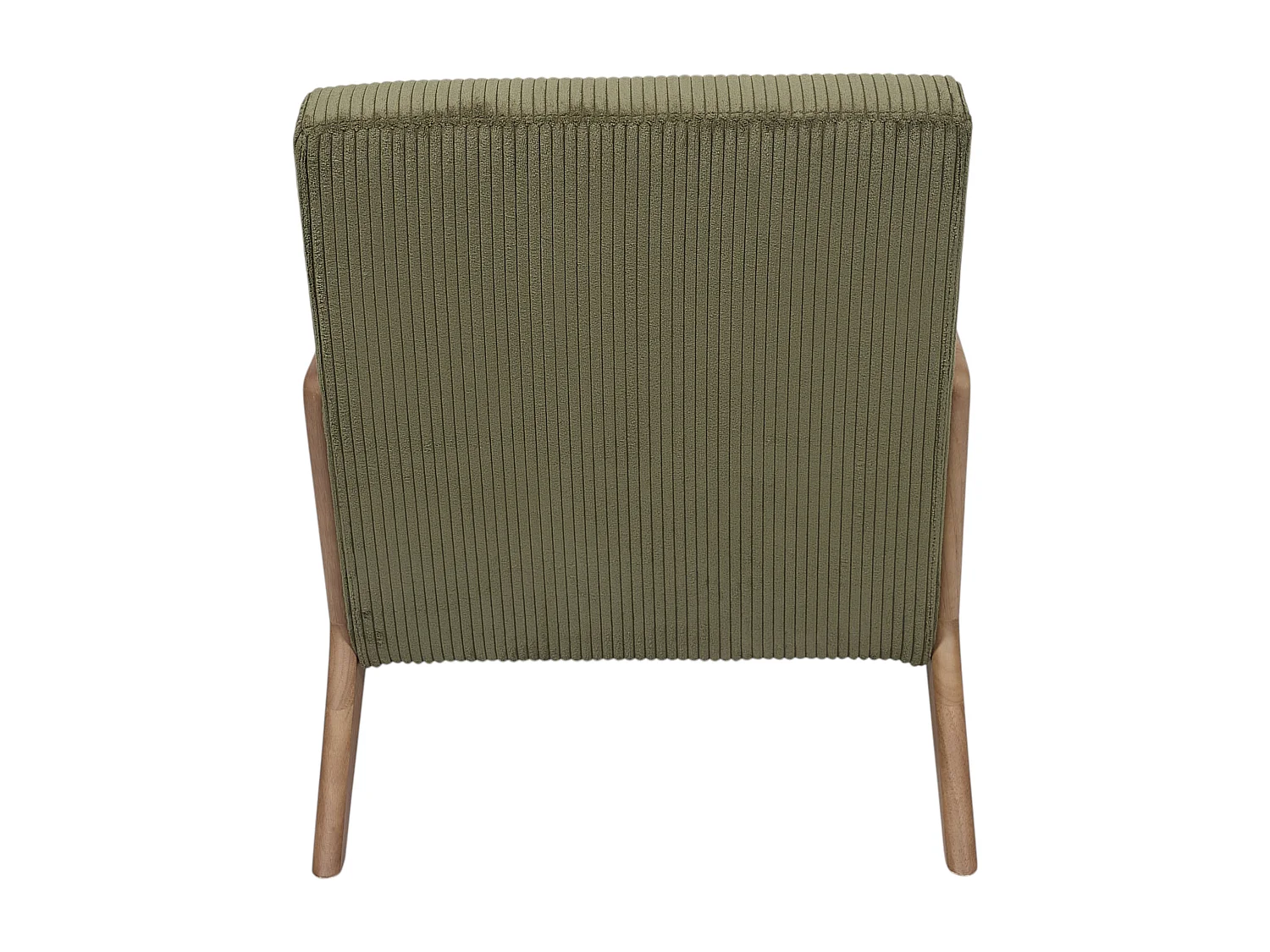 Fauteuil Côtelé Design "Scott" 75cm Vert