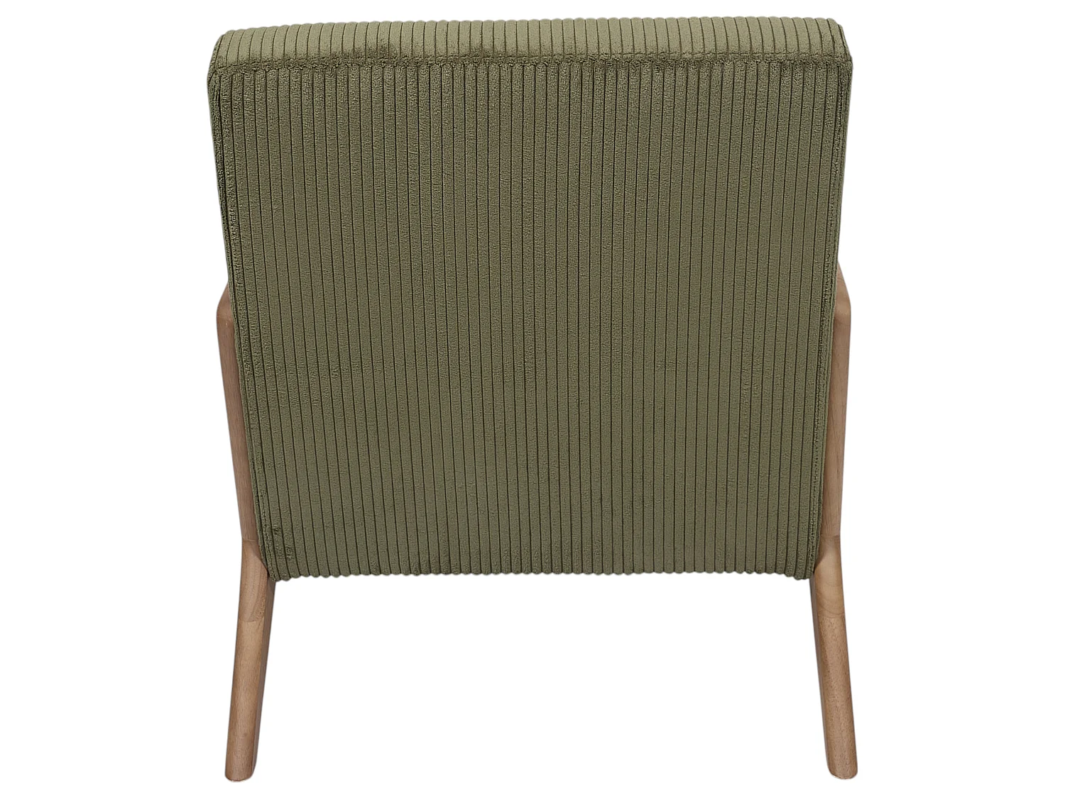 Fauteuil Côtelé Design "Scott" 75cm Vert