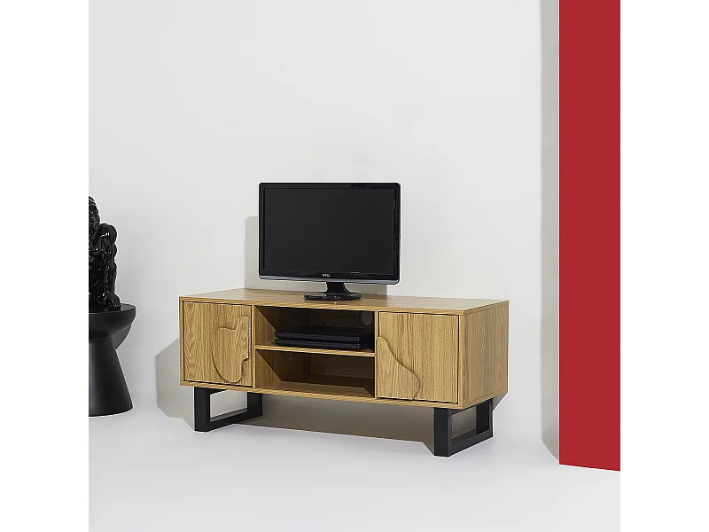 Meuble Tv Calypso Marron, Noir