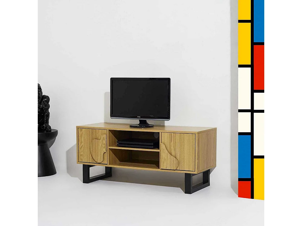 Meuble Tv Calypso Marron, Noir