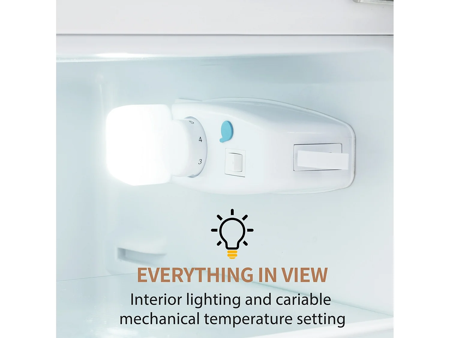 Réfrigérateur deux portes, 28L + 64L, avec 3 étagères et LED, -27°C à 13°C, 116 kWh/an, efficacité énergétique D