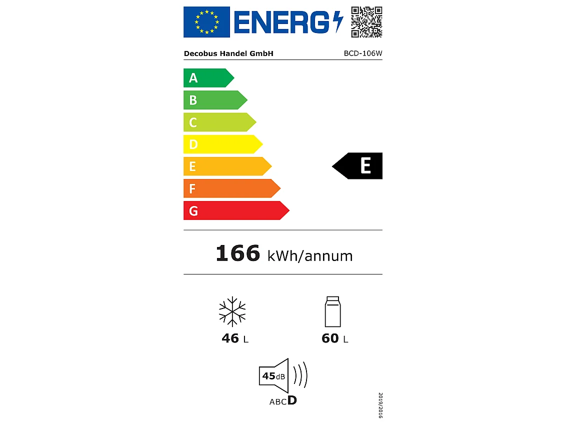 106L Silver+Black koelkast, met glazen verdeling en verstelbare voeten, 7 temperatuur, -25 ~ 10 ℃, energie -efficiëntieklasse