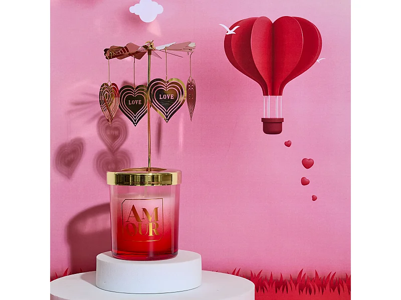Bougie Parfumee Carrousel Amour Rouge
