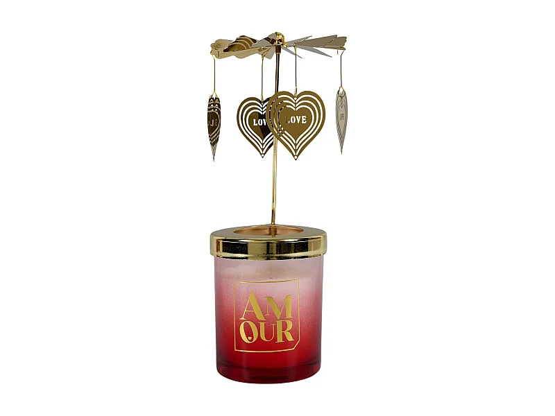 Bougie Parfumee Carrousel Amour Rouge