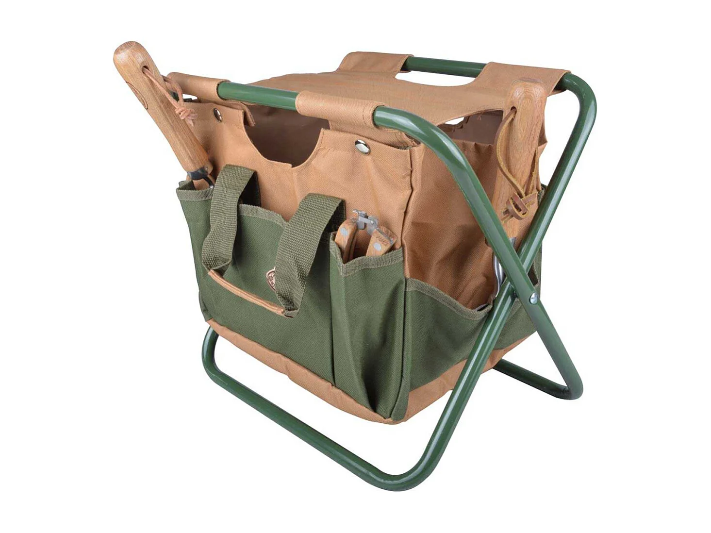 Tabouret sac range outils de jardinage