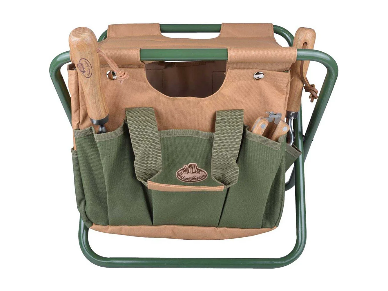 Tabouret sac range outils de jardinage