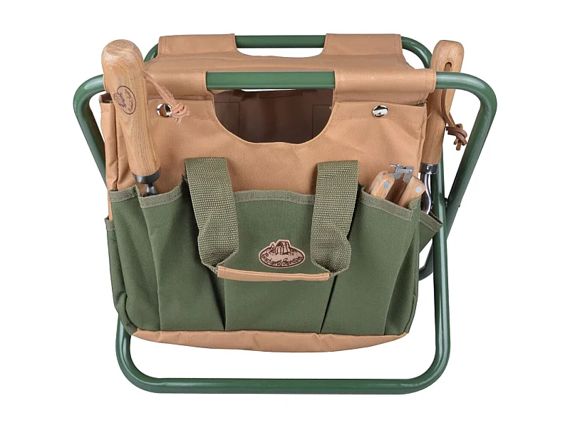 Tabouret sac range outils de jardinage