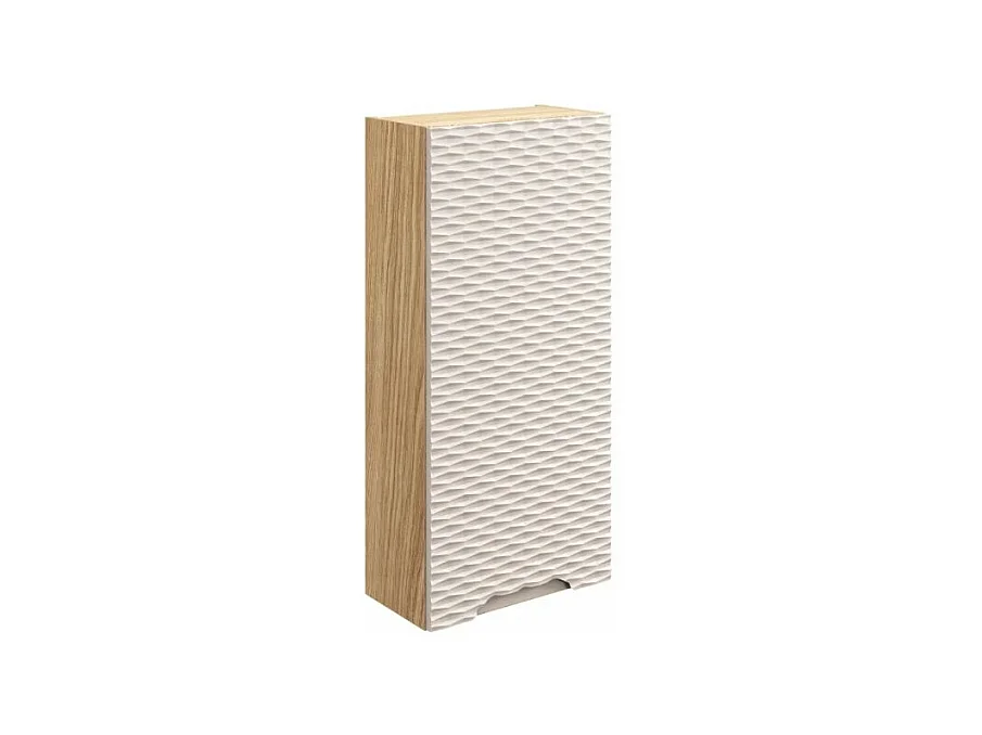Elora Beige en Hout 1-deurs halfzuil