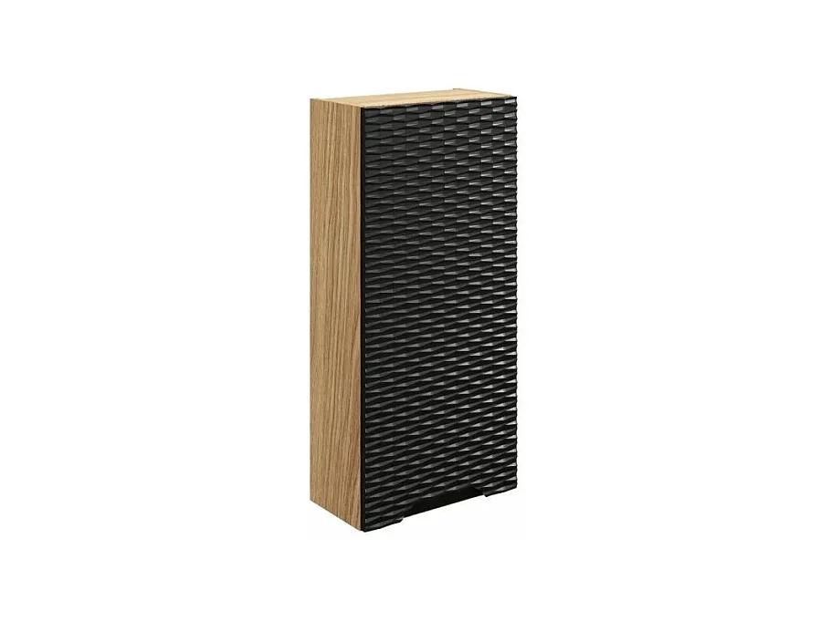 Demi-colonne 1 porte Elora Noir et Bois